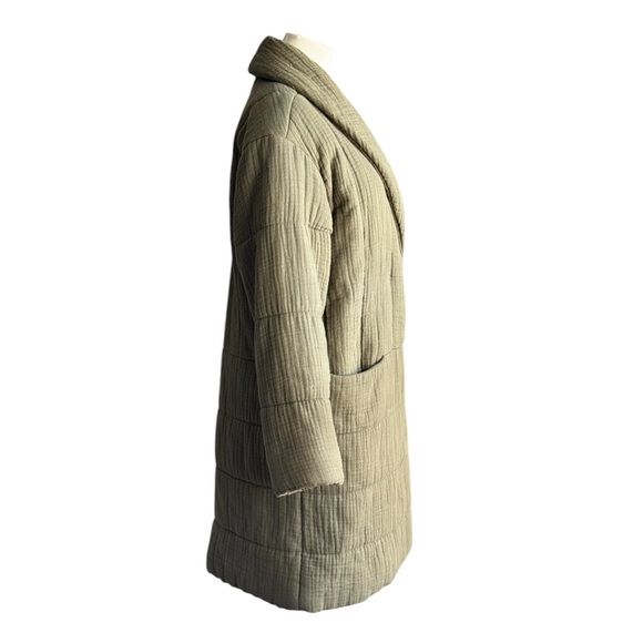 Madewell Light-spun Dumont Quilted Oversized Fit Olive/Green Jacket Size Small - Picture 4 of 16